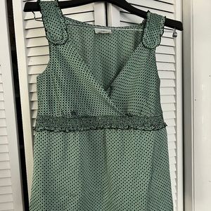 Loft Green sleeveless top size 4